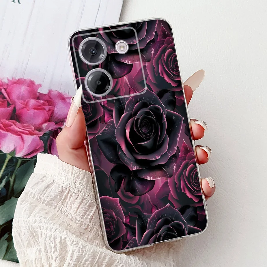 Luxury Fashion Painted Clear Silicone Phone Case - Slim Design