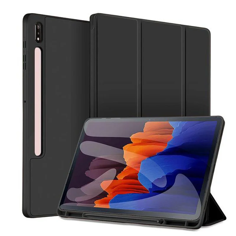 

Premium PU Leather Phone Case For Samsung Tab S9 Ultra 8 11 S7 FE Plus 14.6 Inch Scratch-Resistant Cover For S9 Ultra Case