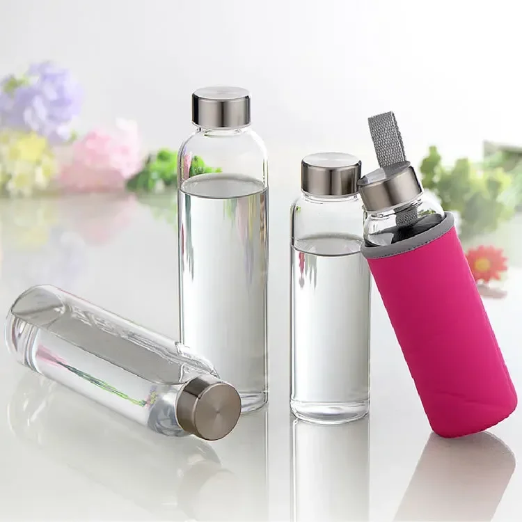 280ml-550ml Outdoor Water Bottle Sports Bottles Eco-friendly with Set Hiking Camping Glass Water Bottles Gourde