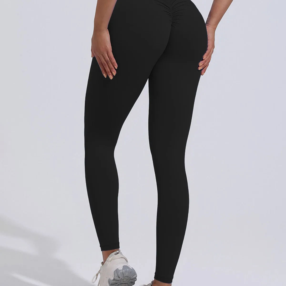 Back V Nylon Gym Yoga Pants Women Leggings for Fitness High Waist Long Pants Women Hip Push UP Tights Women Clothing