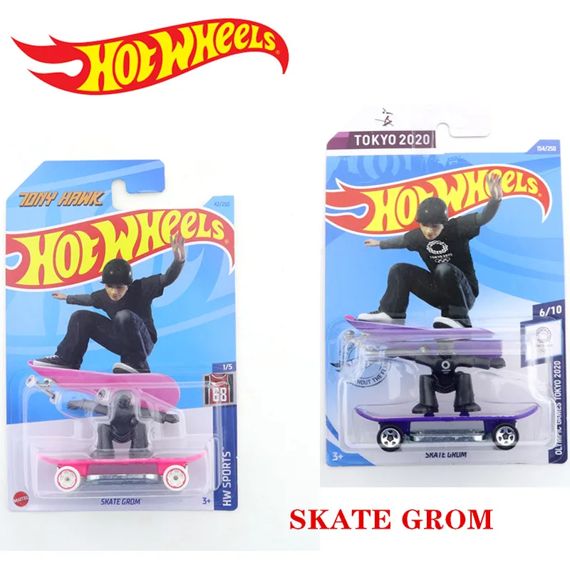 

2023-42 Original Hot Wheels SKATE GROM Mini Alloy Coupe 1/64 Metal Diecast Model Car Kids Toys Gift