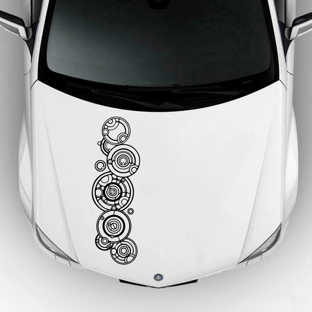 Grande Gallifreyan Tardis Doctor Car Hood Sticker Decalcomania Anime Manga Gear Portellone Pickup Truck Vinyl Decor