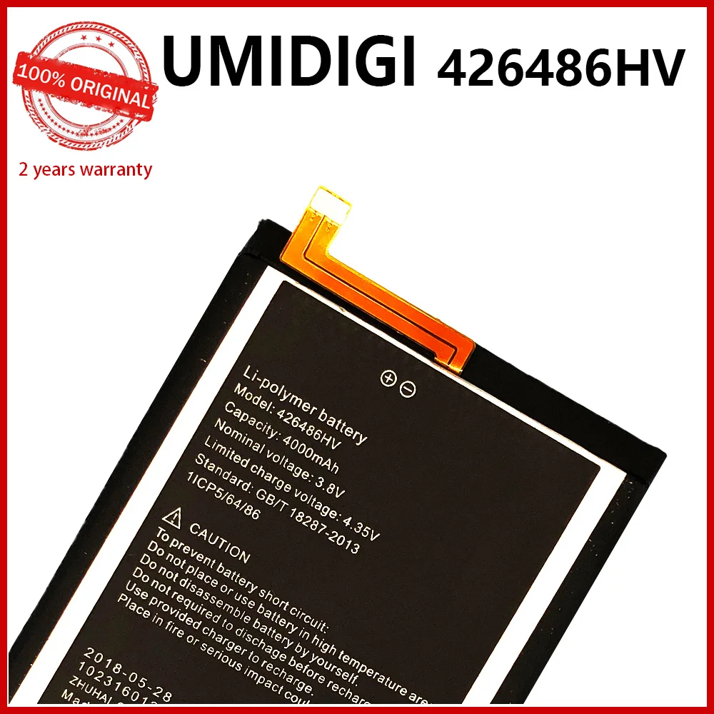 New 100% Original 4000mAh Phone Battery For UMIDIGI 426486HV High Capacity Batteries With Tools+Tracking Number