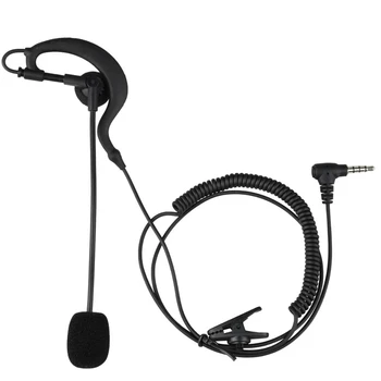 오토바이 인터콤 헤드셋 V6 Pro, V6, V6 플러스, 범용 페어링, C타입 이어후크 헤드셋, 3.5mm, 1 개