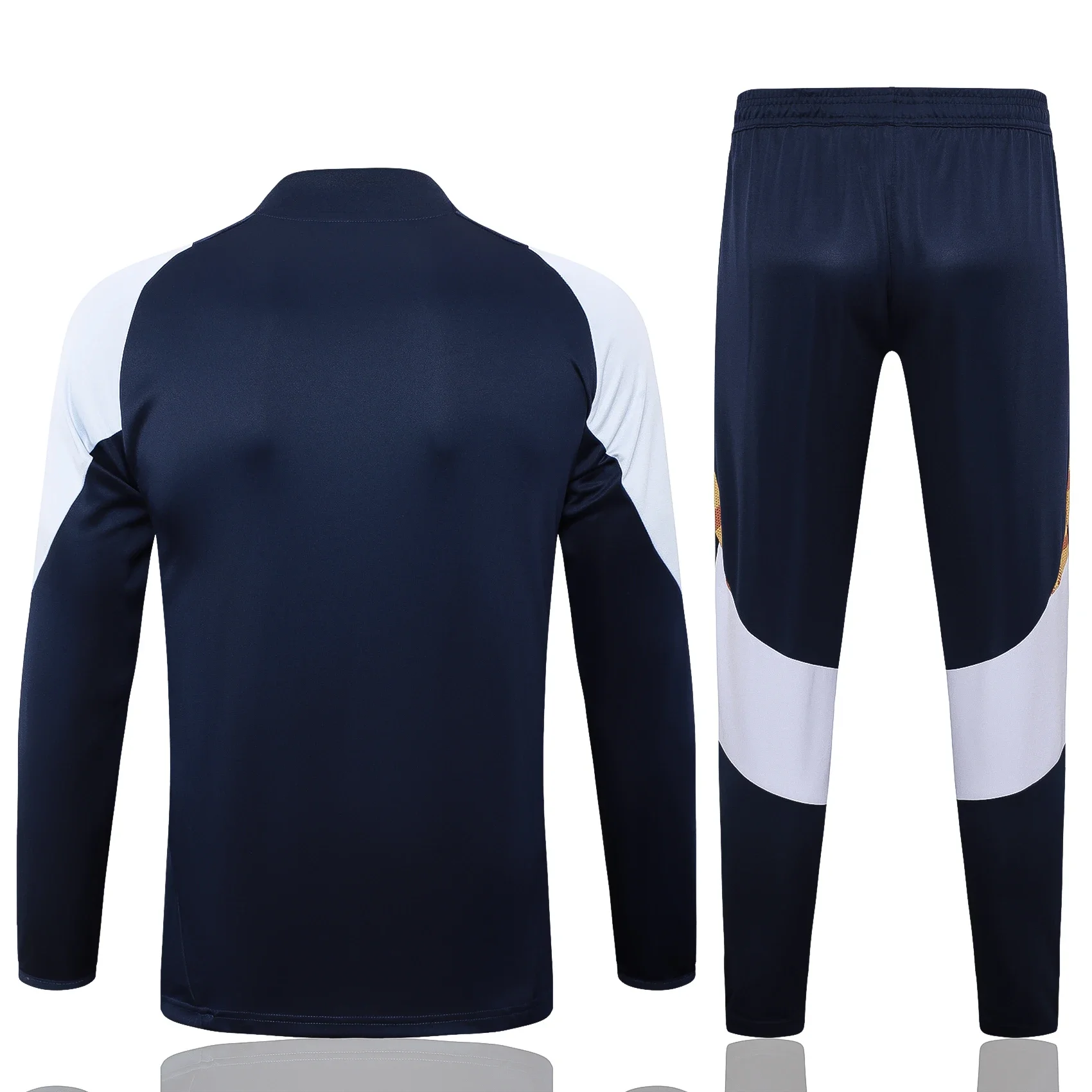 Adidas Soccer Jerseys Men Embroidered Striped Full-sleeved Quick-dry Outdoor Sportswear Training Suit Blue and Yellow