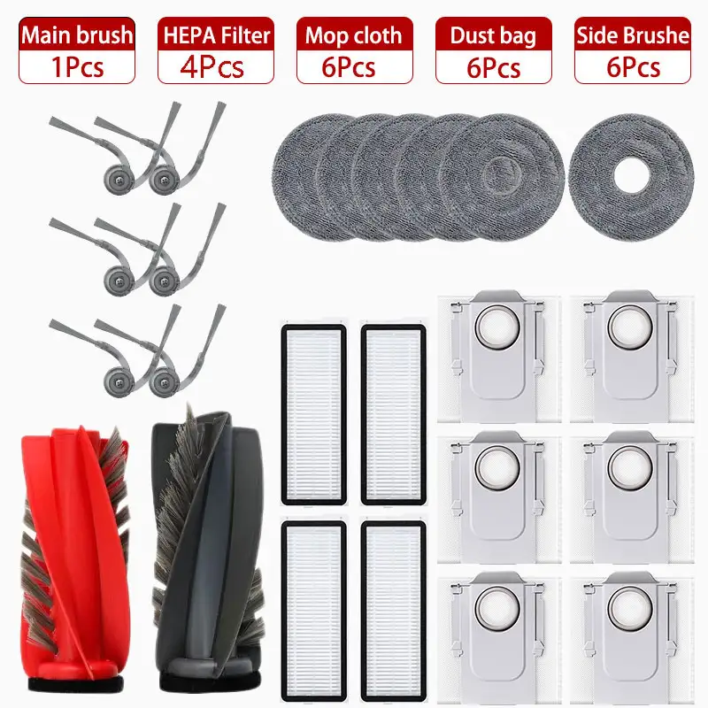 Fit For (Roborock Qrevo Edge / EdgeC / Edge S5A / 5V1 / Curv) Vacuum Parts Main Roller Side Brush Hepa Filter Mop Cloth Dust Bag - Image 17
