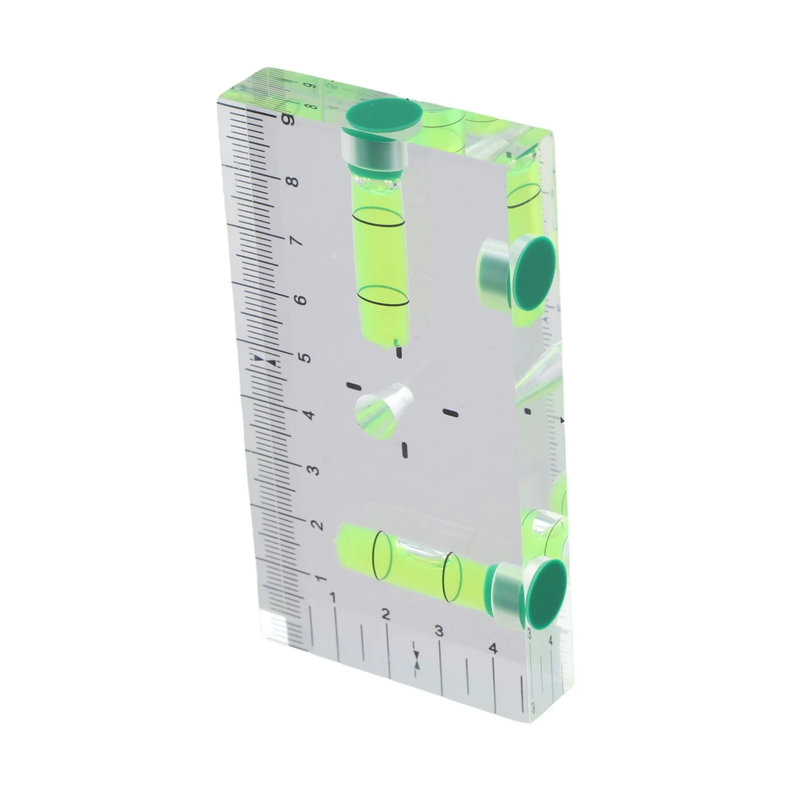 자석식 포켓 버블 레벨 90도 및 180도 측정 도구 (투명 녹색 버블 포함, 프로젝트용)