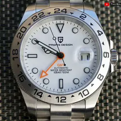 PAGANI Design TOP GMT Watch 42mm Men Automatic Mechanical Watches Sapphire Stainless Clock Relogio Masculino Waterproof 1682