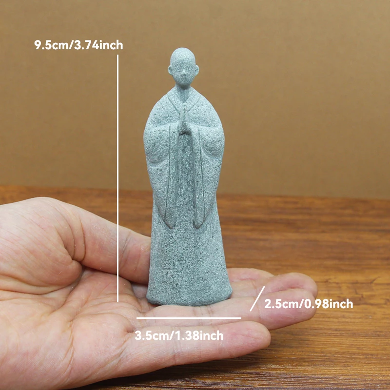 Tranquil Meditation Buddha Stone Statue for Zen Garden and Home Decor
