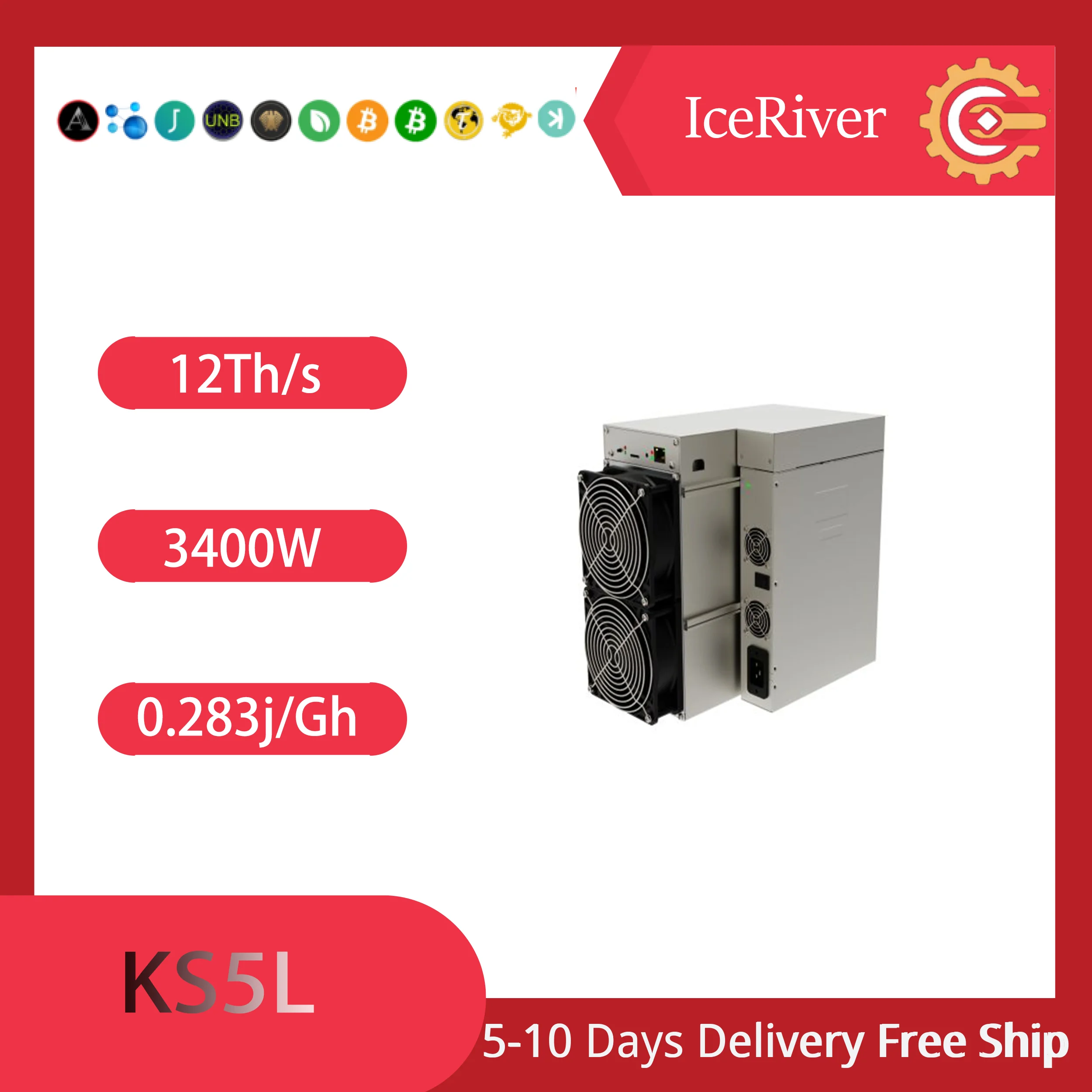 Nuovo Spot Iceriver Miner Ks5L Muslimexayasic Mining Rigs Machine Btc Bitcoin