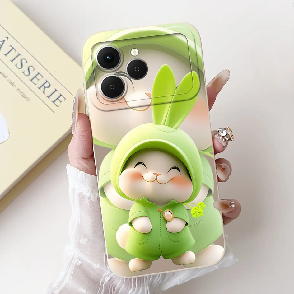 Tecno Spark 40 Cartoon Space Silicone Phone Case with Camera Protection