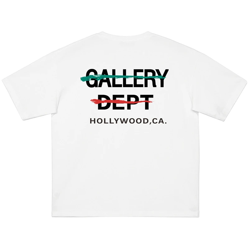 Gallery Dept Tide 2023 New Streetwear Letter Graffiti Print Men T-Shirts 3