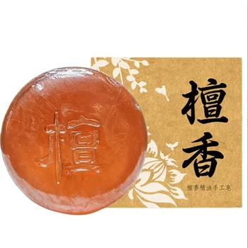 수면 촉진 샌달우드 비누, 불면증 방지, 부드러운 수분, 수면 촉진, 80g