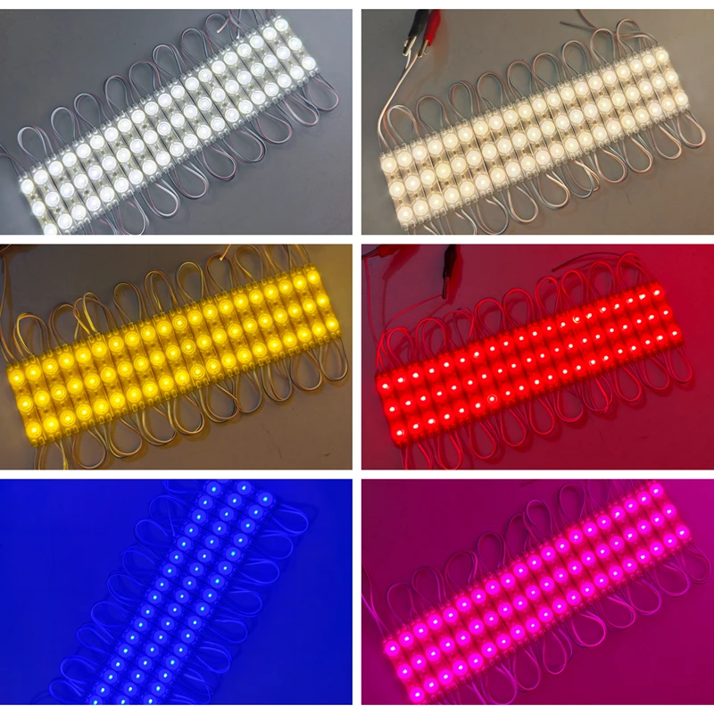 100pcs LED 모듈 라이트 2835 실내 옥외 주입 방수 기호 백라이트 DC12V 상점 광고 편지 간판 램프
