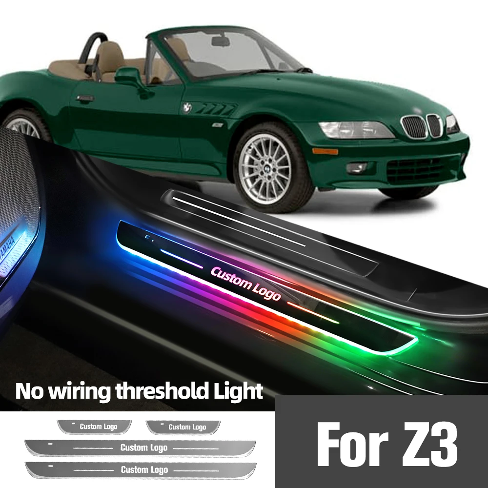 

For BMW Z3 1996-2003 1998 1999 2000 2001 2002 Car Door Sill Light Customized Logo LED Welcome Threshold Pedal Lamp Accessories