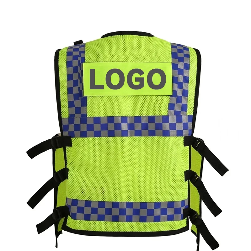High Visibility Work Clothing for Men Women Multi-Pocket Mesh Construction Traffic Safety Vest Hi Vis Workwer reflective vest