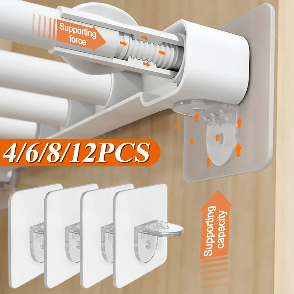 4/6/8/12 Pcs Shelf Support Adhesive Pegs Plastic Closet Shelf