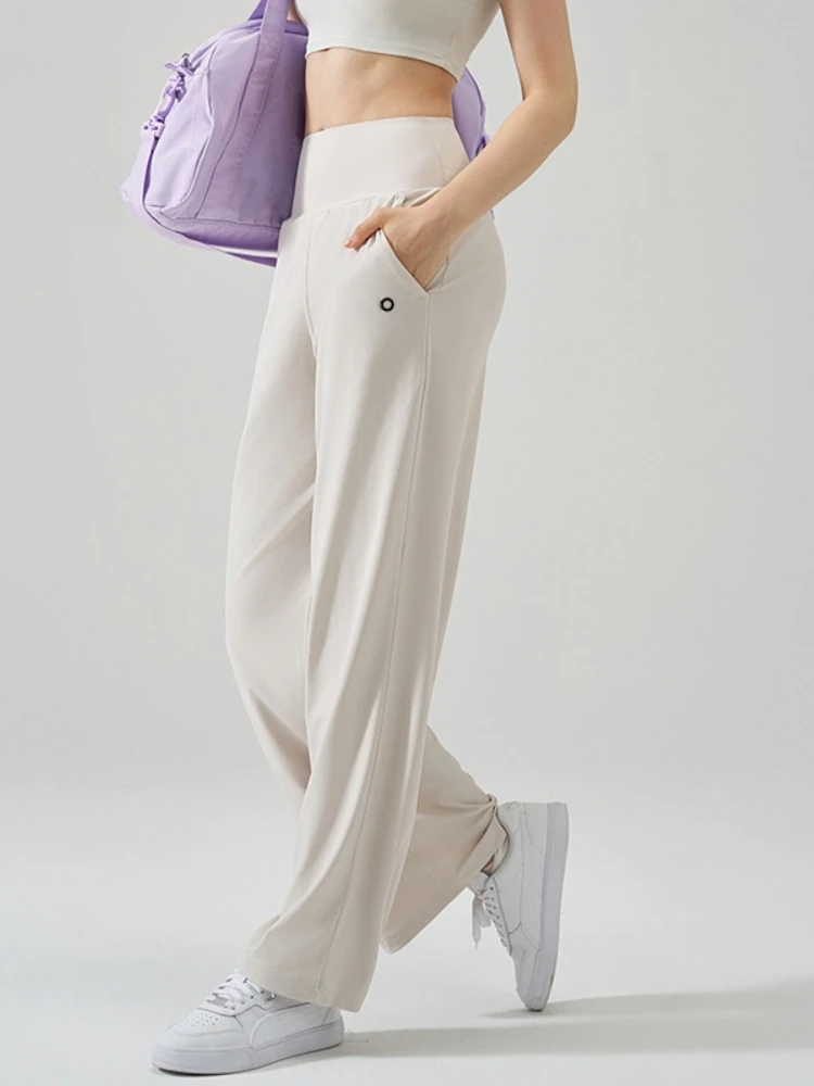 سراويل يوجا رياضية مستقيمة الساق للنساء سراويل يوج...