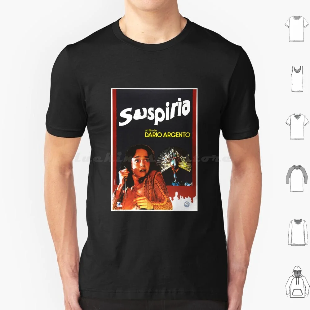Suzy Spaventoso Poster T Shirt Uomo Donna Bambini 6Xl Suspiria Supernatural Horror Giallo Film 1977 Blood Dario Goblin Argento