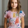 Kids Clothes Children's T-Shirt Girl Short Sleeve Top Cartoon Cat Kawaii Girls Summer Clothes Child T-Shirt  Children's Clothing 3