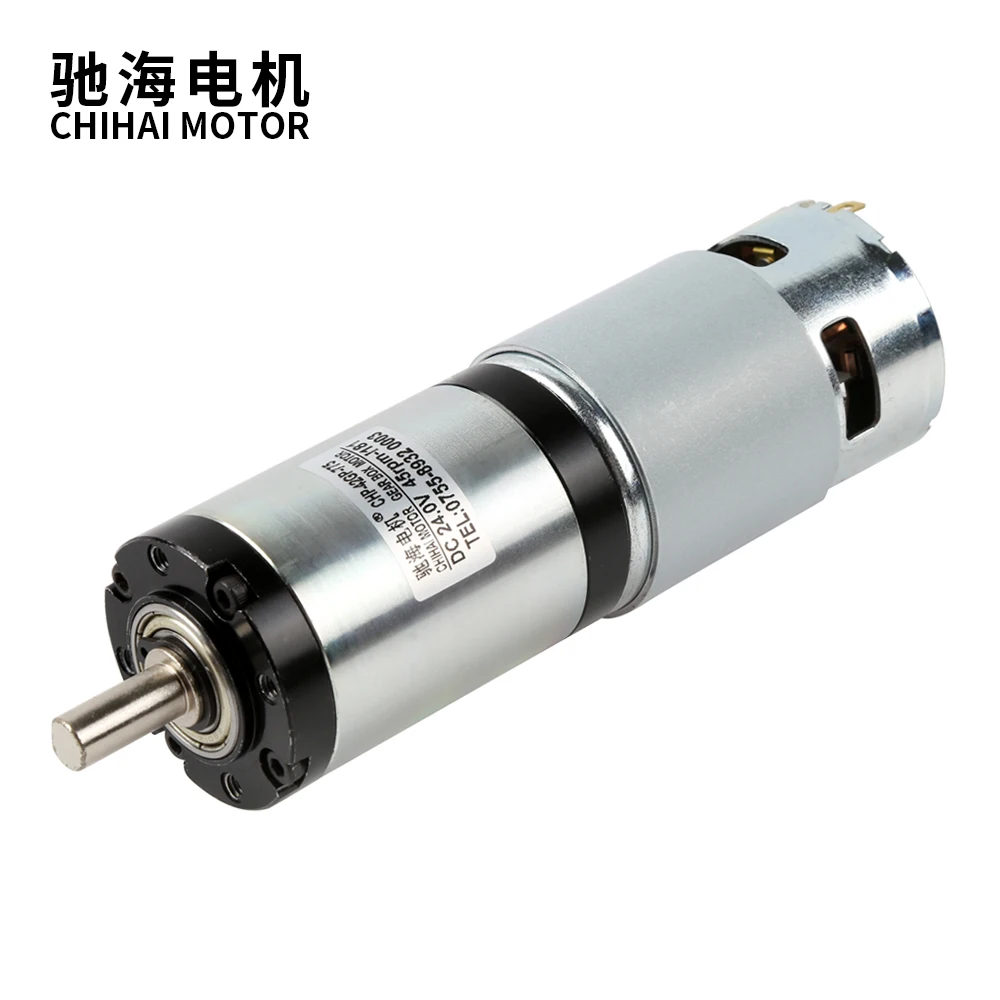 

42mm Planetary DC Reduction Motor 12v 24v 90kg.cm Large Torque Low-Speed 775 Motor For Bank office equipment