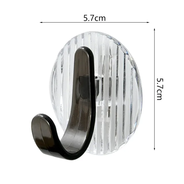 Akril Falhorog Erős Önmagarasztó Törülköző Horog Fürdőszoba Nincs Lyukasztó Fali Bevonat Függő Ajtó Kulccsatás Táska Tartó - Image 6