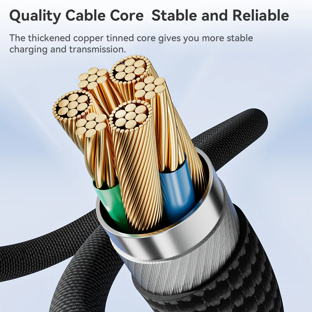Toocki USB-C to USB-C Fast Charging Cable with Digital Display - 100W/66W