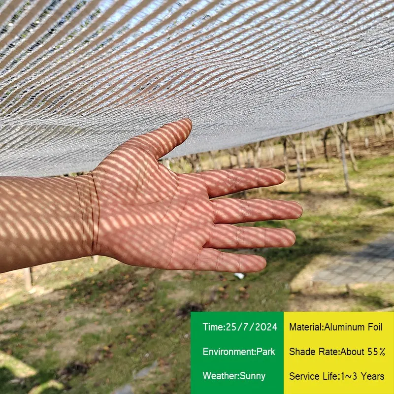 55–99 % Schattenrate, Aluminiumfolie, Sonnenschutznetz, Garten, Sonnenschutz, Segel, Garage, Markise, Pflanze, Sonnenschutz, Sichtschutz, Zaunnetz – Detail 8