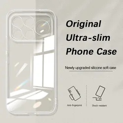 Crystal Clear Slim Soft Invisible Shockproof TPU Back Phone Case for Redmi F9 Ultra (Clear)