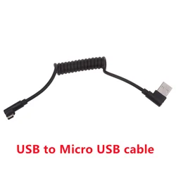 Versatile 60W Fast Charging Coiled Cable with Right - Angle Design (20 - 50cm)