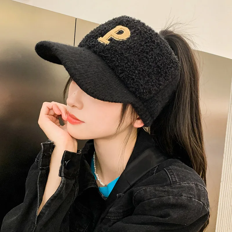

Golf Hat Women's Korean Style New Style Cap All-match Autumn And Winter Sun Hat Sports Mao Mao Empty Top Baseball Cap