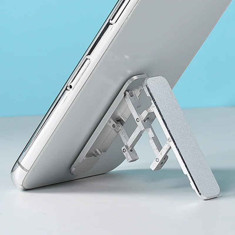 New mobile phone lazy stand metal ultra-thin back shell with support frame mini ring buckle desktop portable