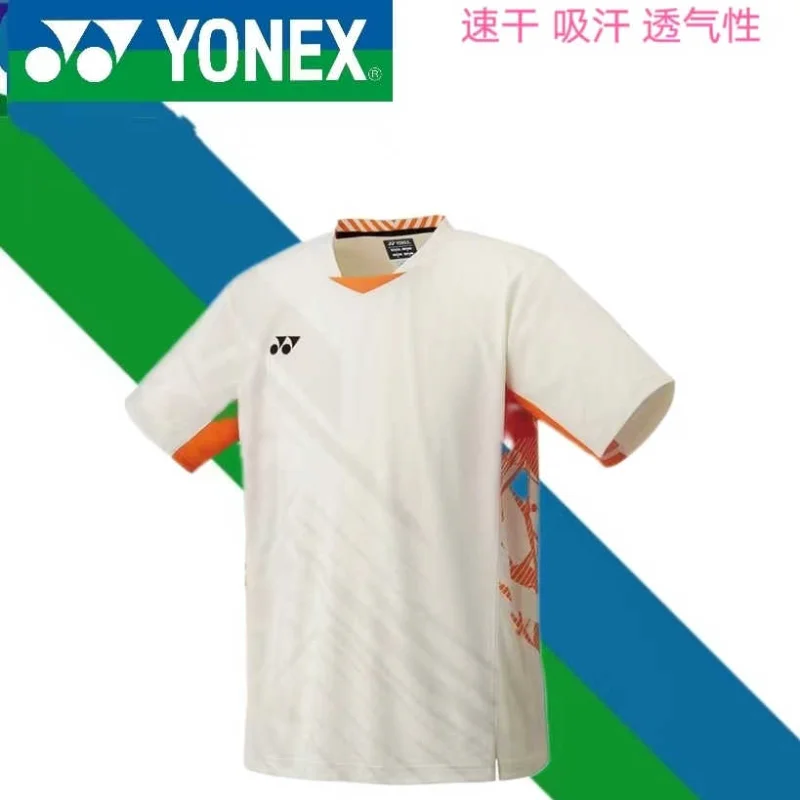 Short sleeve t shirt badminton uniforms New YONEX Badminton Tennis Wear Sports Short Sleeve T-shirt National Team Competition Wear Quick Dry Top