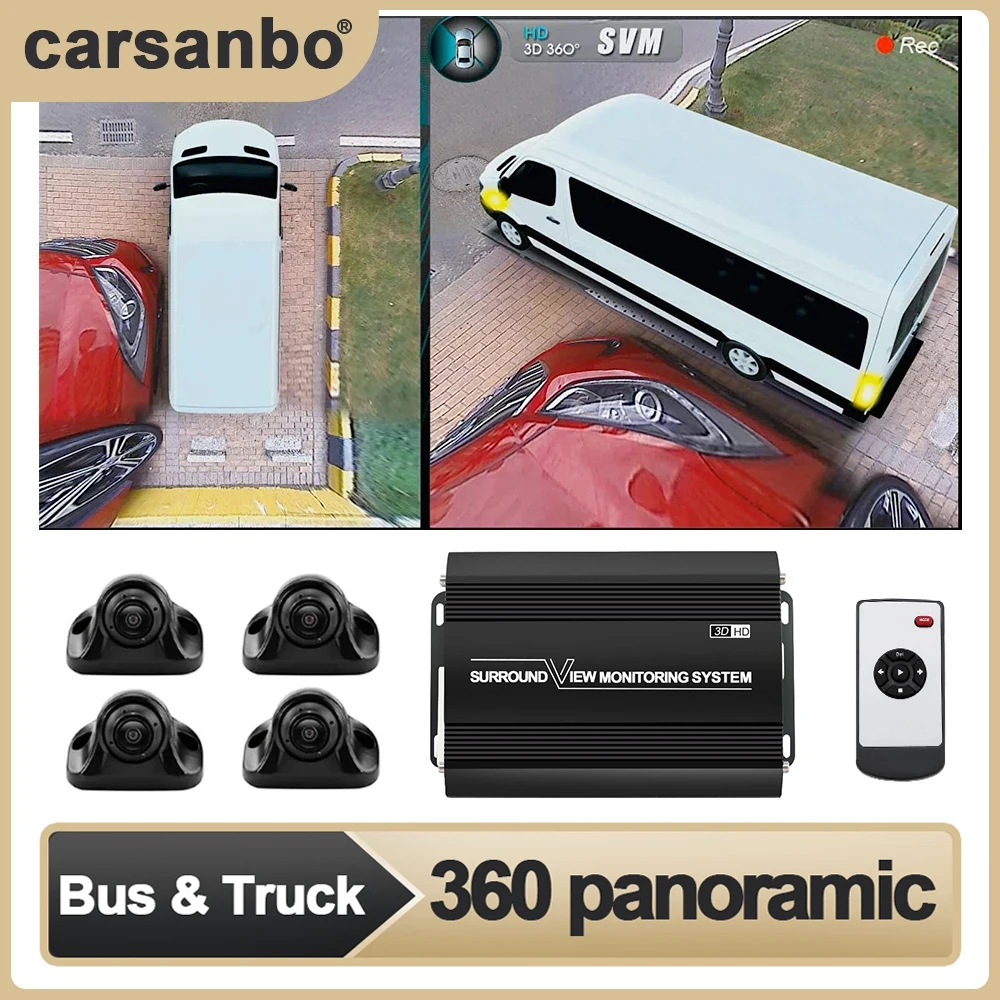 Carsanbo-cámara de visión de pájaro 360, visión nocturna panorámica sin costuras, 3D, 1080P, 225, Sony, Chip HD, DVR para coche, adecuado para Spint
