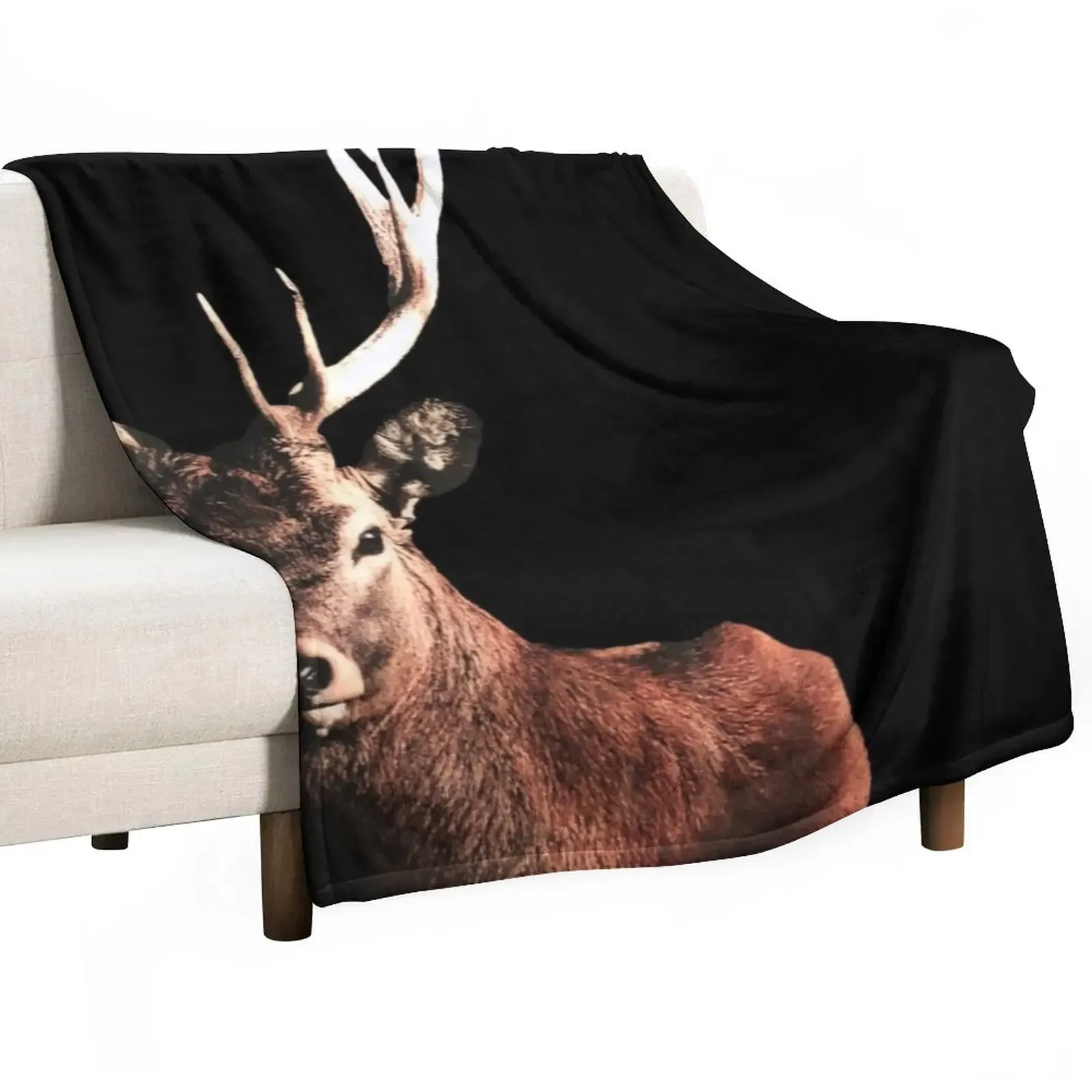 

Buff Deer - Lindy Focus Icon Throw Blanket decorative Softest Blankets