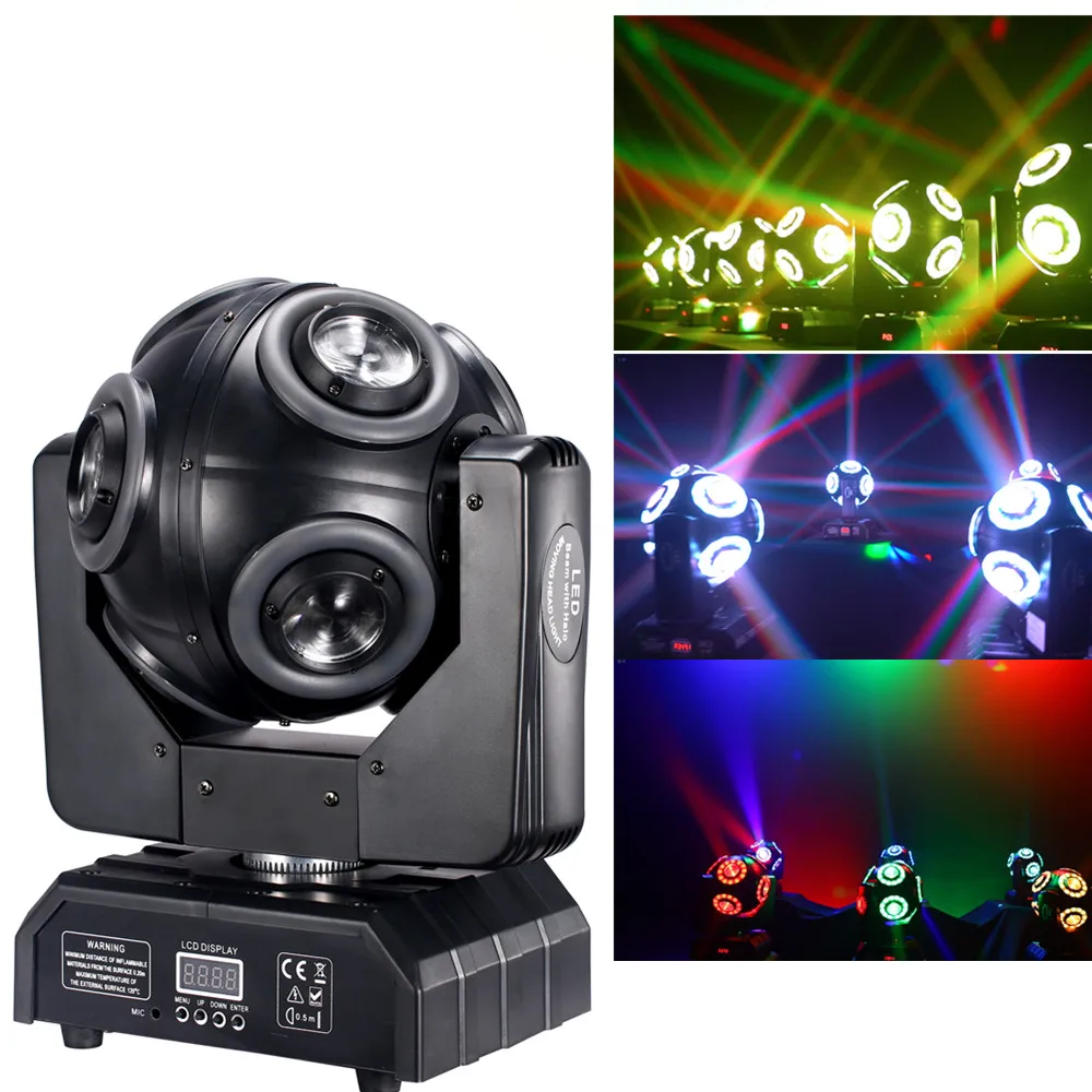 

LED 150w Moving Head 8x15W Moving Head Beam Light with Halo RGBW 4in1 LED DJ Stage Tilt scan 360°Rotation DMX 512 Disco Bar