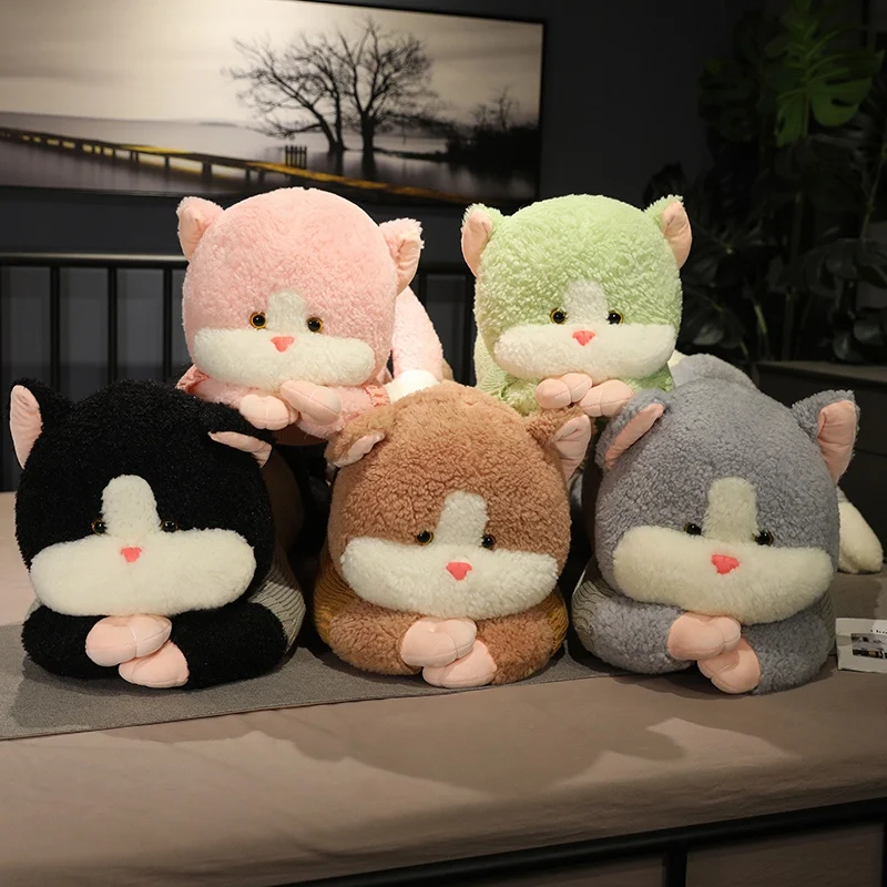 

Симпатичная плюшевая игрушка в виде кошки, 90 см, 5 цветов, мягкая пушистая Подушка для сна, кукла в виде кошки, милая игрушка, подарок для девушки