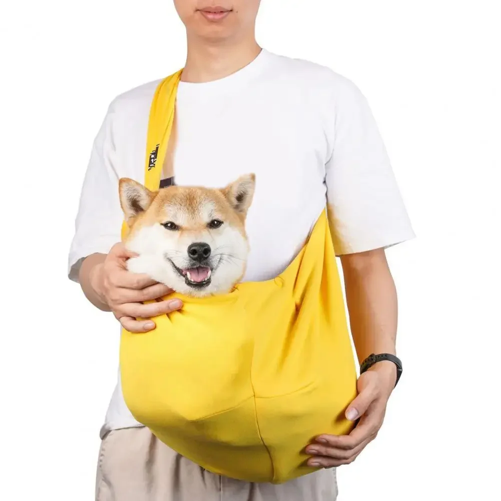 Portable Pet Tote Bag Dog Crossbody Single Shoulder Adjustable Shoulder Pad Large Capacity Breathable Portable Cat Bag