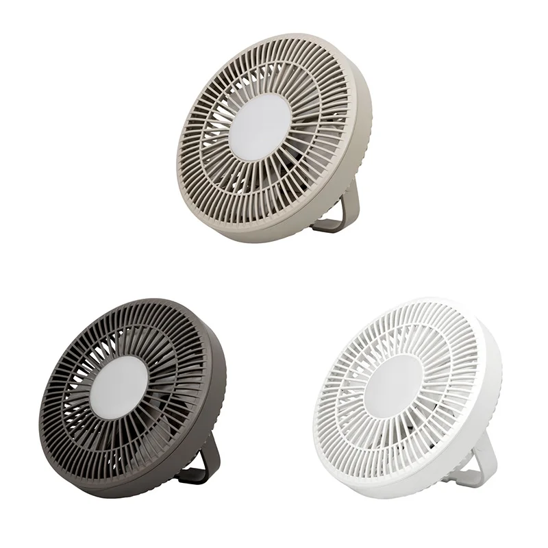 

Air Cooler Fan With LED Lamp Remote Control Rechargeable USB Power Bank Ceiling Fan 3 Gear Wall Ventilador