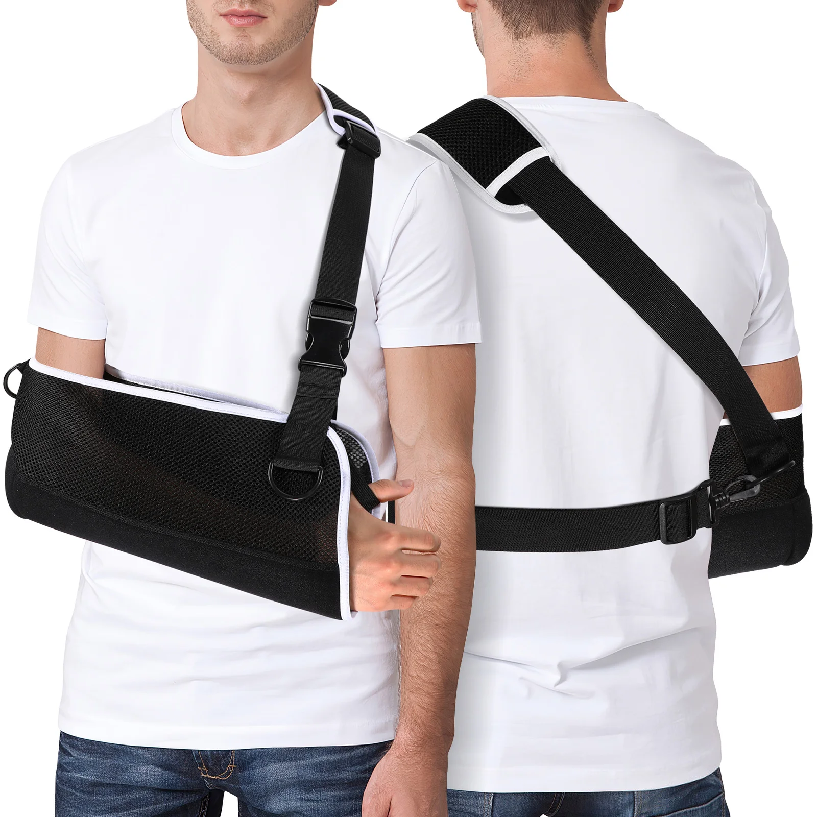 

Adjustable Fracture Arm Sling Elbow Wrist Injury Arm Sling Shoulder Immobilizer Arm Rotator Cuff Brace Support Brace Strap