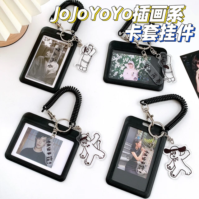 Porte-carte photo en acrylique transparent, album Kpop, porte-carte photo,  carte de bus Kawaii, porte-carte d'identité, pendentif porte-clés, école,  papeterie, 3 pouces - AliExpress