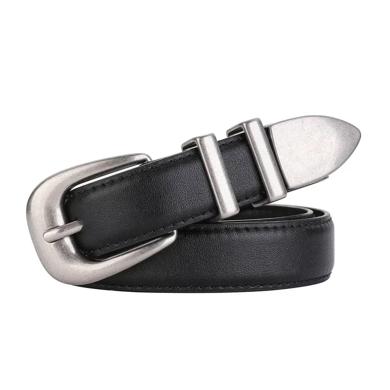 

2024 New Top Women Belt Genuine Leather Ladies Thin Belts Fashion Luxury Brand High Quality Female Jeans Windbreaker Waistband