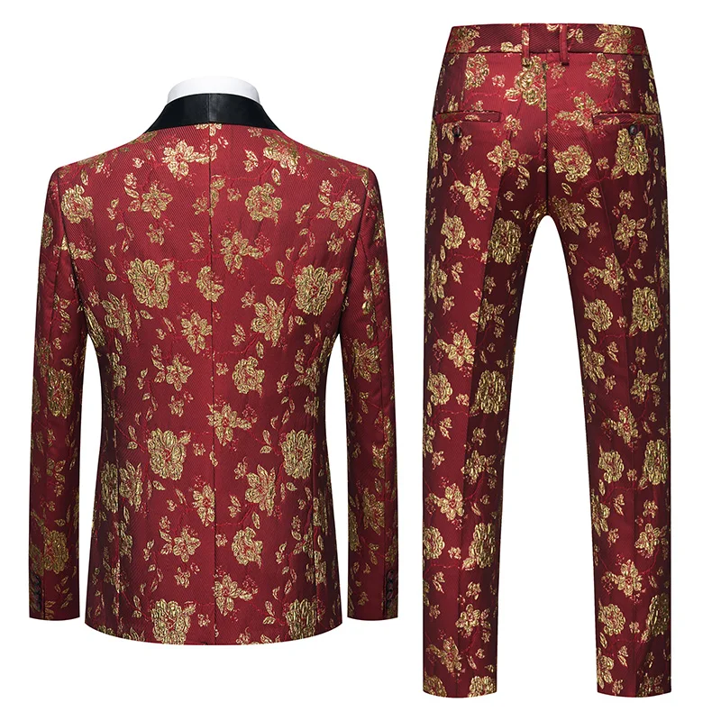 High quality British style men (suit + trousers) Fashion business evening dress groom suit male dress two-piece set