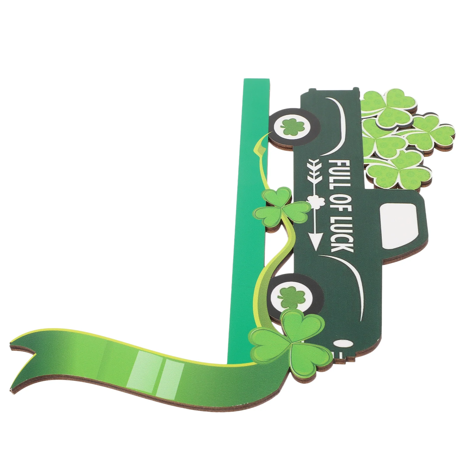 

St Patrick's Day Ornament Funny Door Decoration Wooden Frame Window Crafts Corner