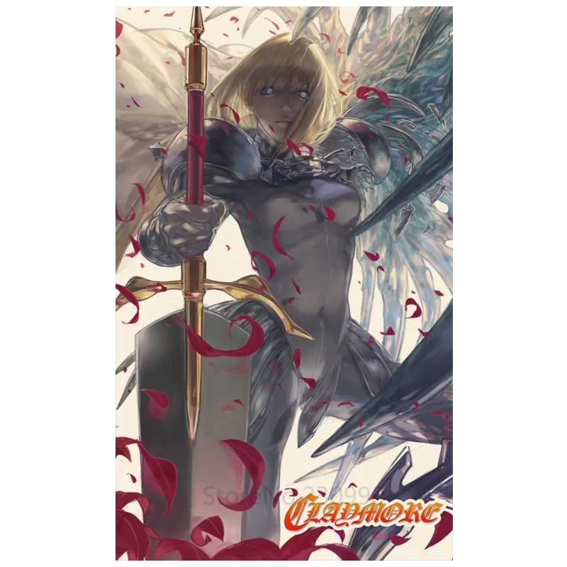 12.2x20.1inch Claymore Anime Poster Clare Teresa Miria Irene Home