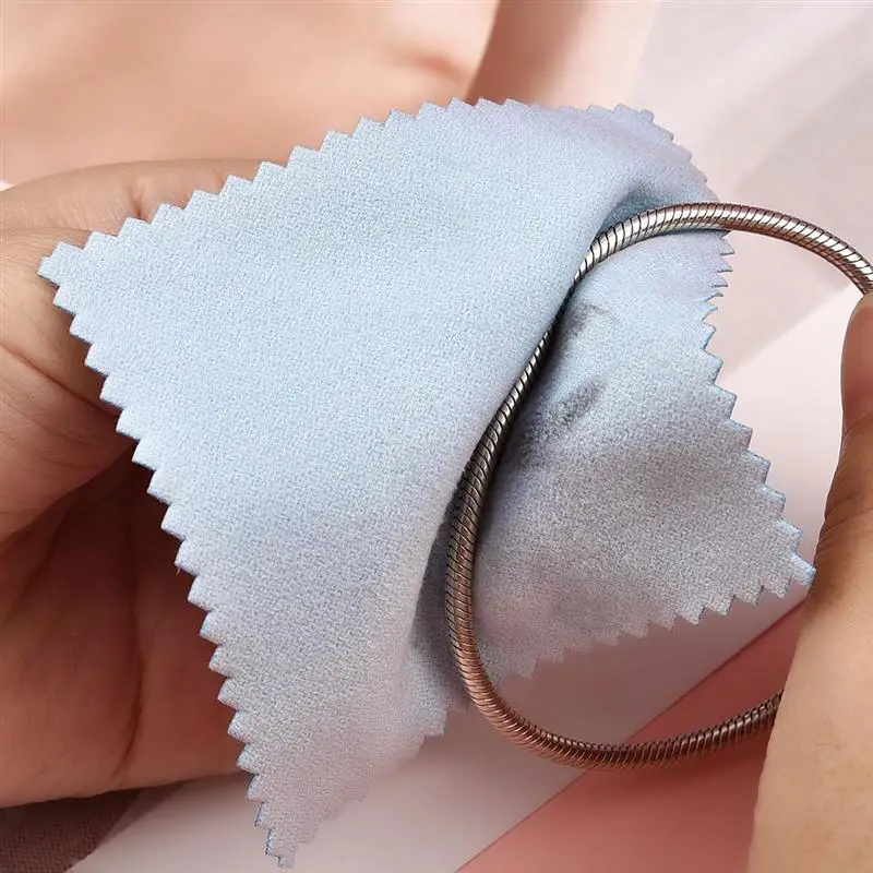 Silverware & Jewelry Polishing Cloth - Soft Cleaning Wipes, 50-Pack