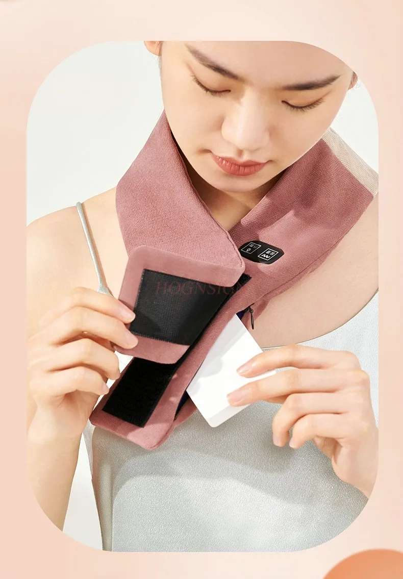 Rechargeable cervical vertebra hot compress neck neck guard sleeve physiotherapy bag warm artifact graphene heating