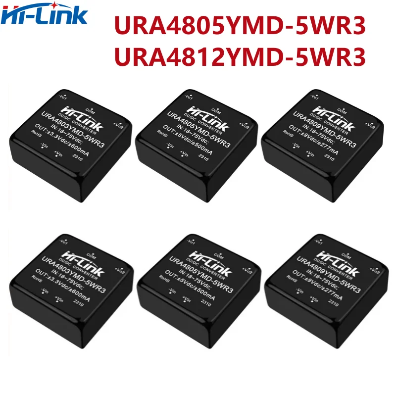 

Hi-Link DCDC URA4805YMD-5WR3 URA4812YMD-5WR3 power module URA4803/09/12/15/24YMD-5WR3 isolated voltage stabilization output