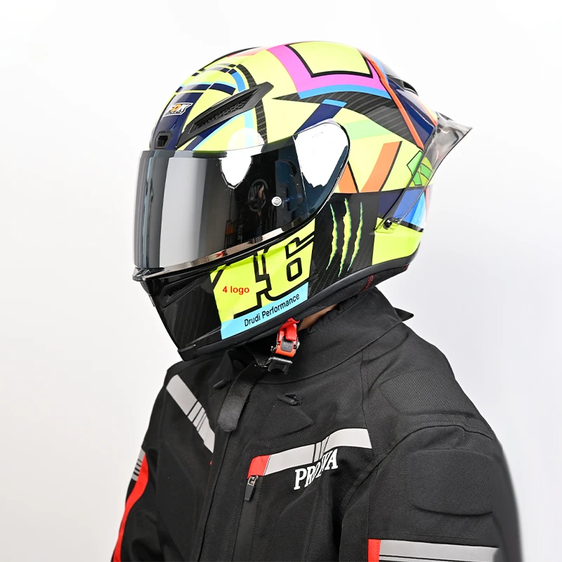 

Full Face Pista Motorcycle Helmet Sun Moon Flower Motocross Racing Motobike Riding Helmet Casco De Motocicleta Four Season