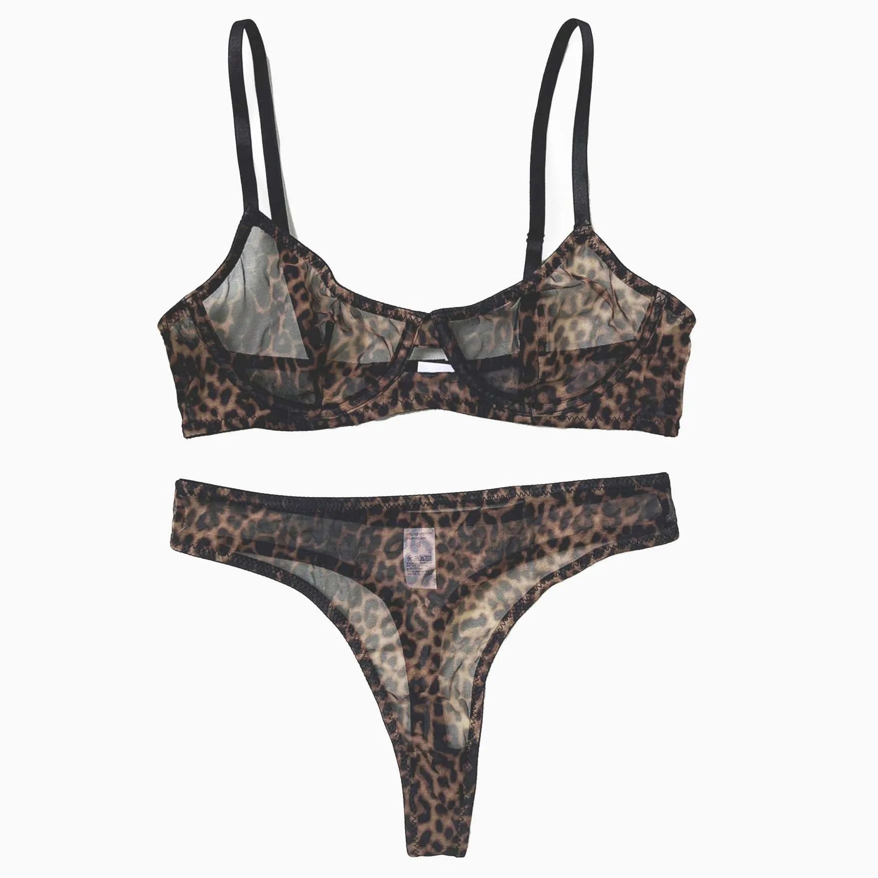 Soutien Gorge Sexy Lingerie Léopard MIZSPISE Soutien-gorge